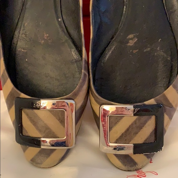 Striped Roger Vivier ballet flats - Picture 5 of 5